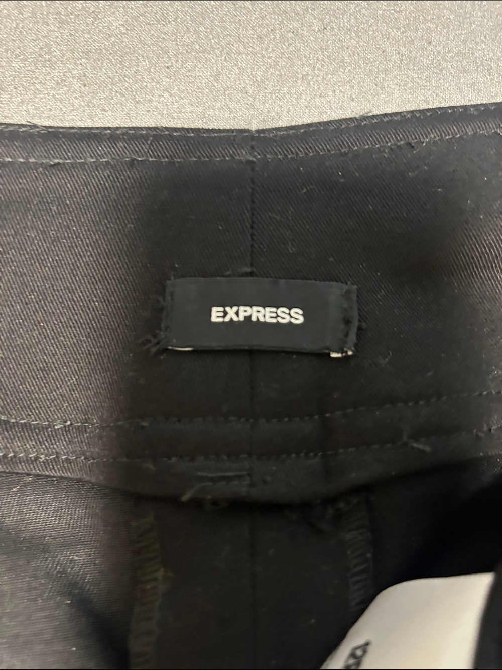 Express Black Wide-Leg High-Waist Women's Trousers - Picture 14 of 16